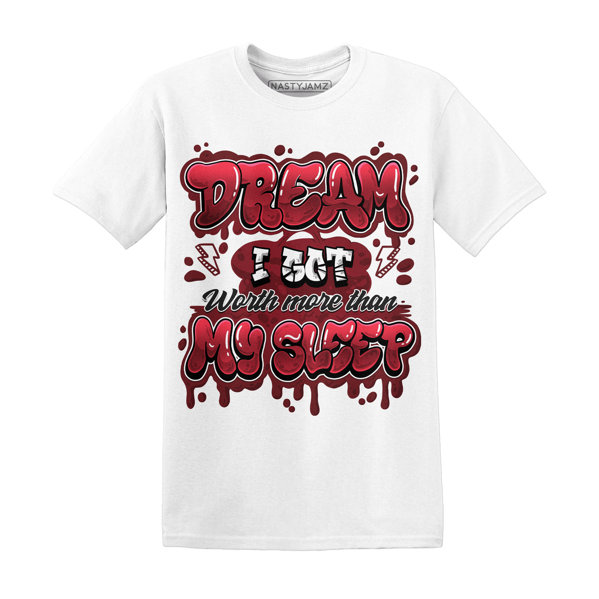 Cherry 12s T Shirt Match Dream Over Rest - NastyJamz