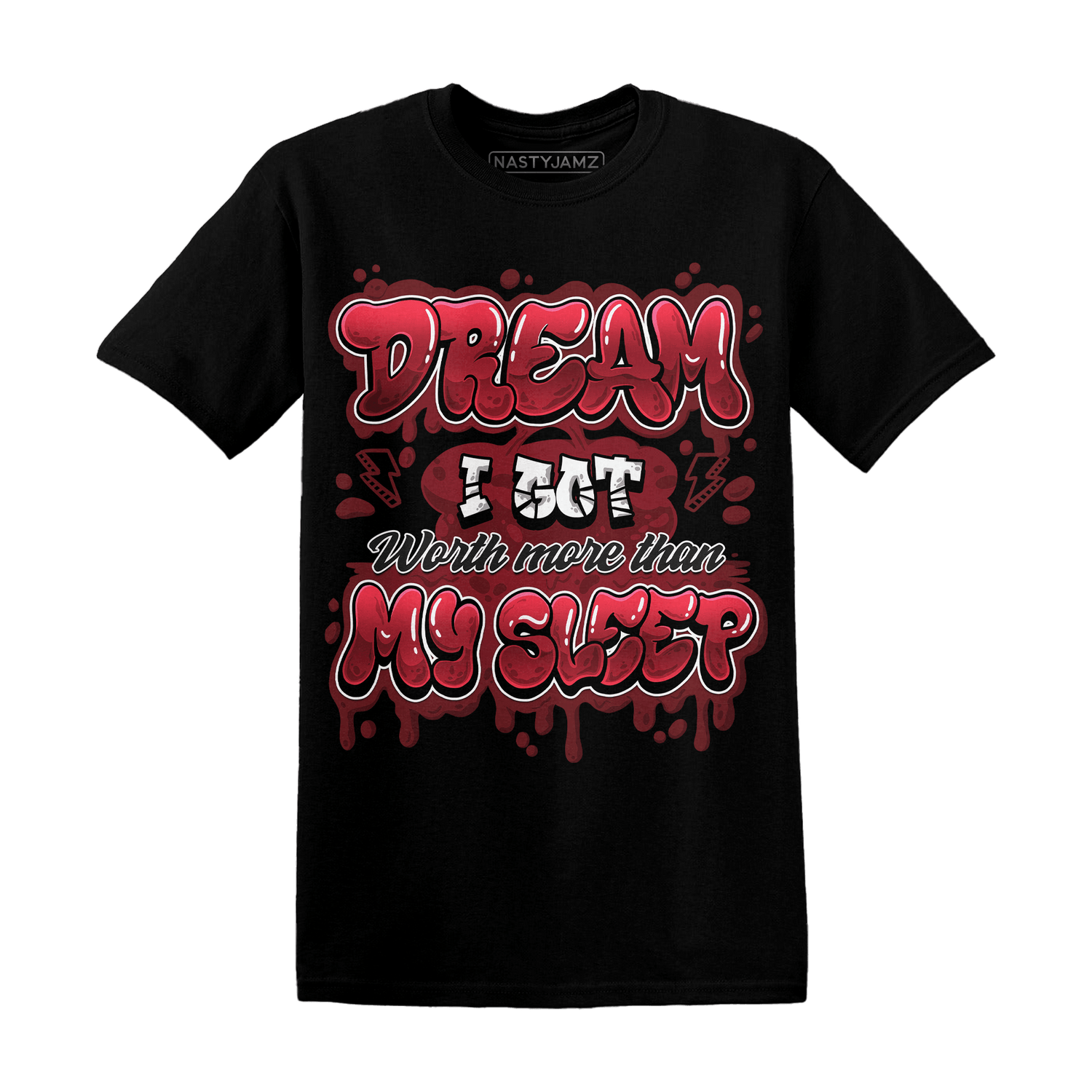 Cherry 12s T Shirt Match Dream Over Rest - NastyJamz