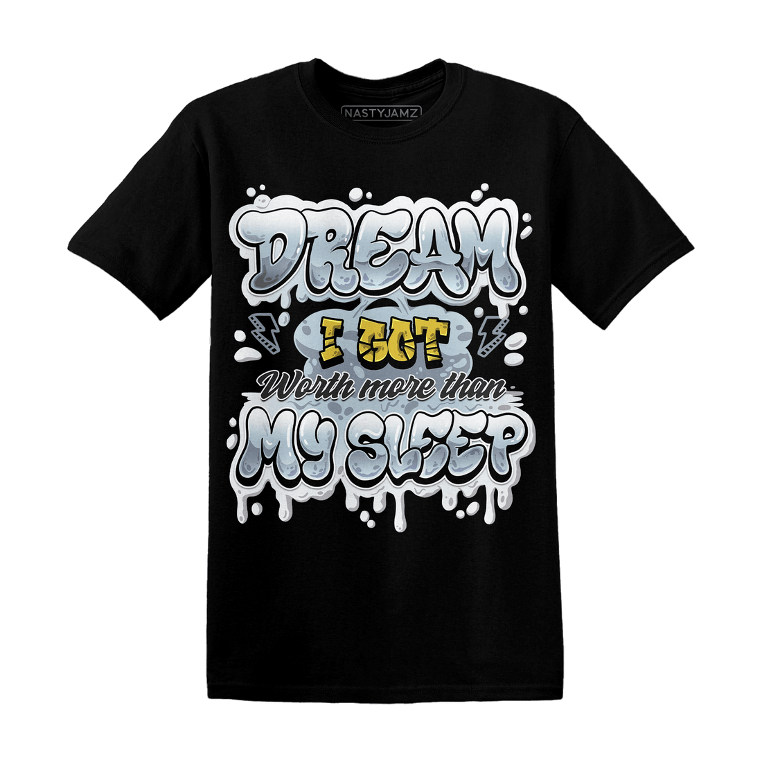 Blue Grey 13s T Shirt Match Dream Over Rest - NastyJamz