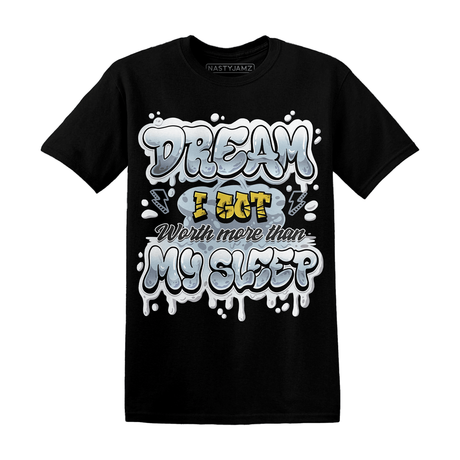 Blue Grey 13s T Shirt Match Dream Over Rest - NastyJamz