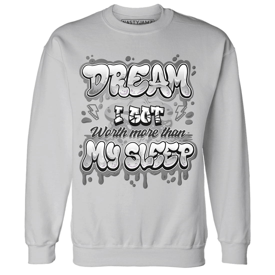 Retro High OG Black White 1s Sweatshirt Match Dream Over Rest - NastyJamz