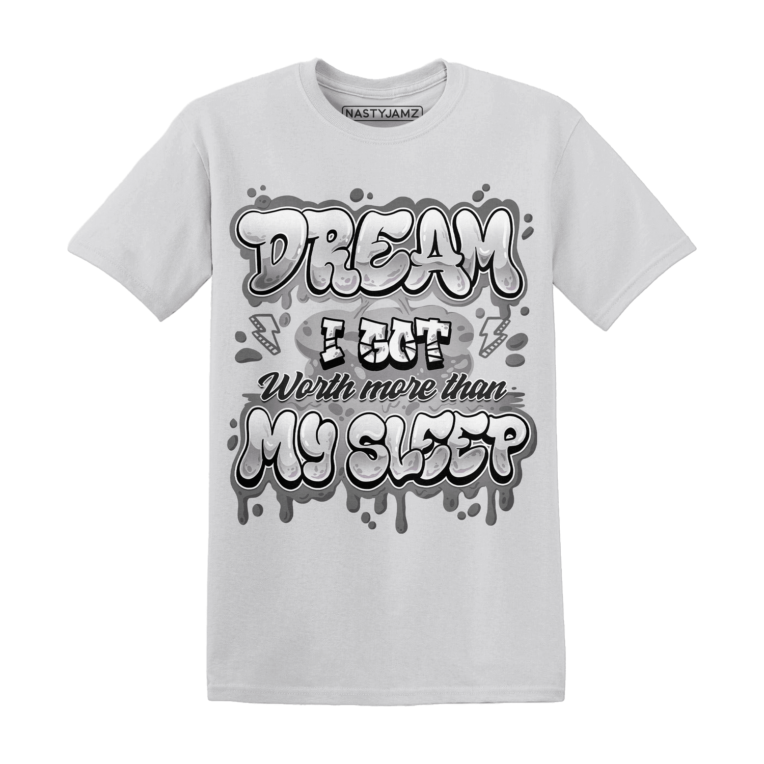Retro High OG Black White 1s T Shirt Match Dream Over Rest - NastyJamz
