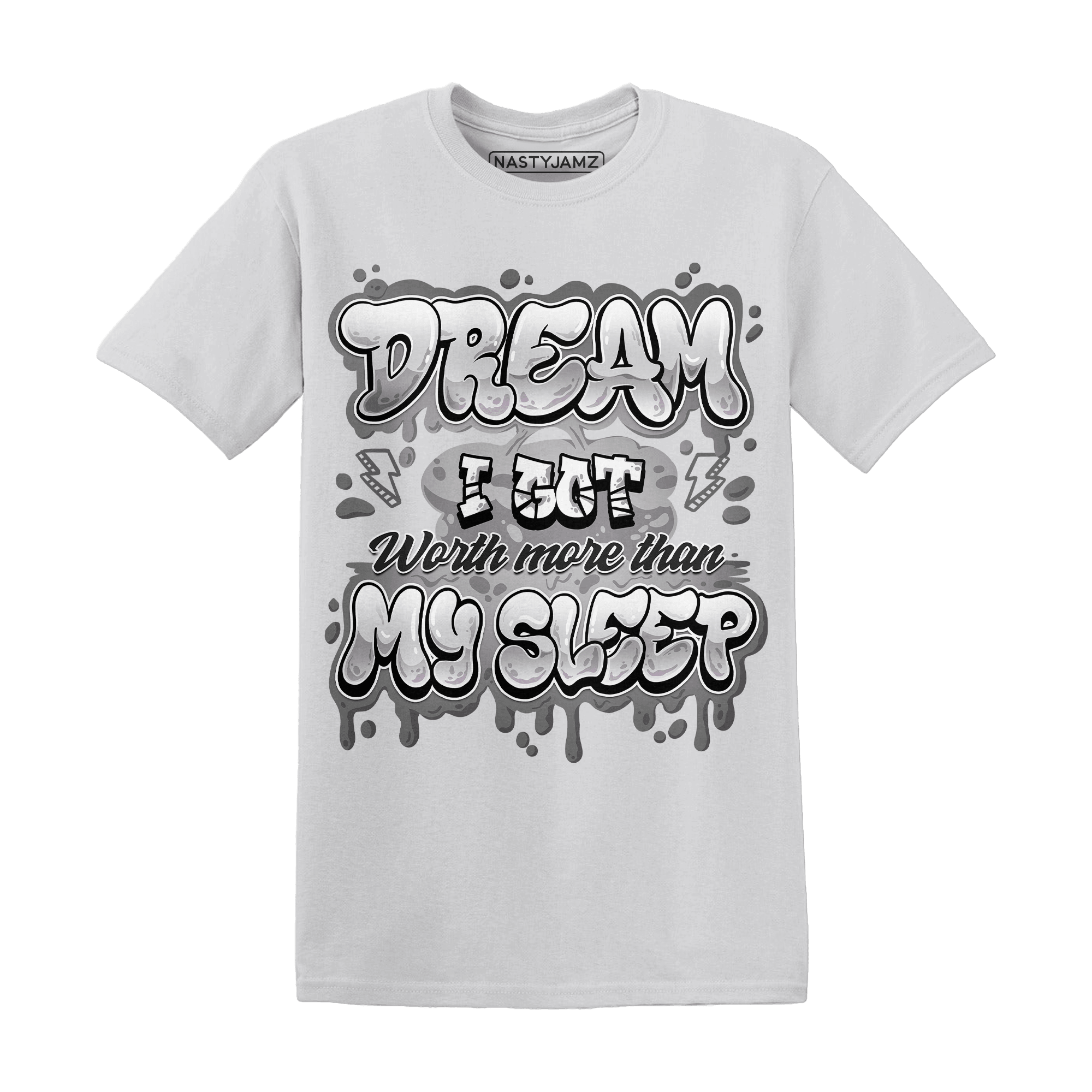 Retro High OG Black White 1s T Shirt Match Dream Over Rest - NastyJamz