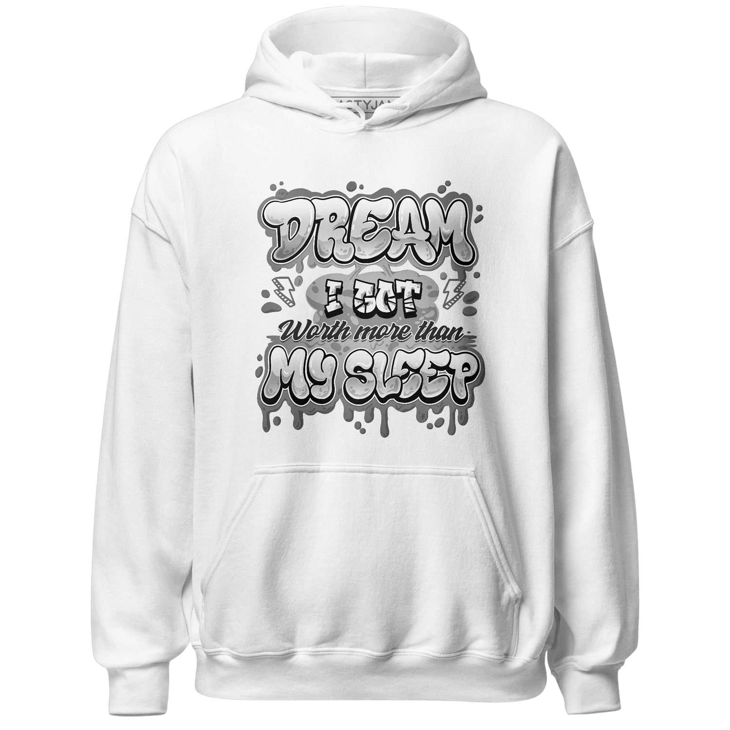 Retro High OG Black White 1s Hoodie Match Dream Over Rest - NastyJamz
