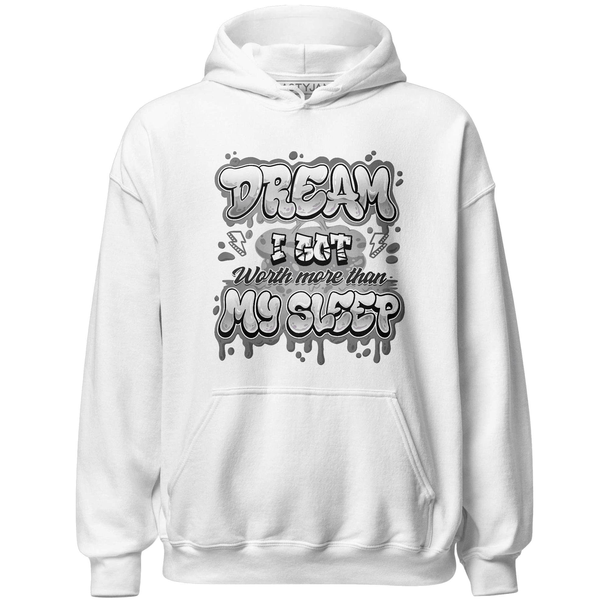 Retro High OG Black White 1s Hoodie Match Dream Over Rest - NastyJamz