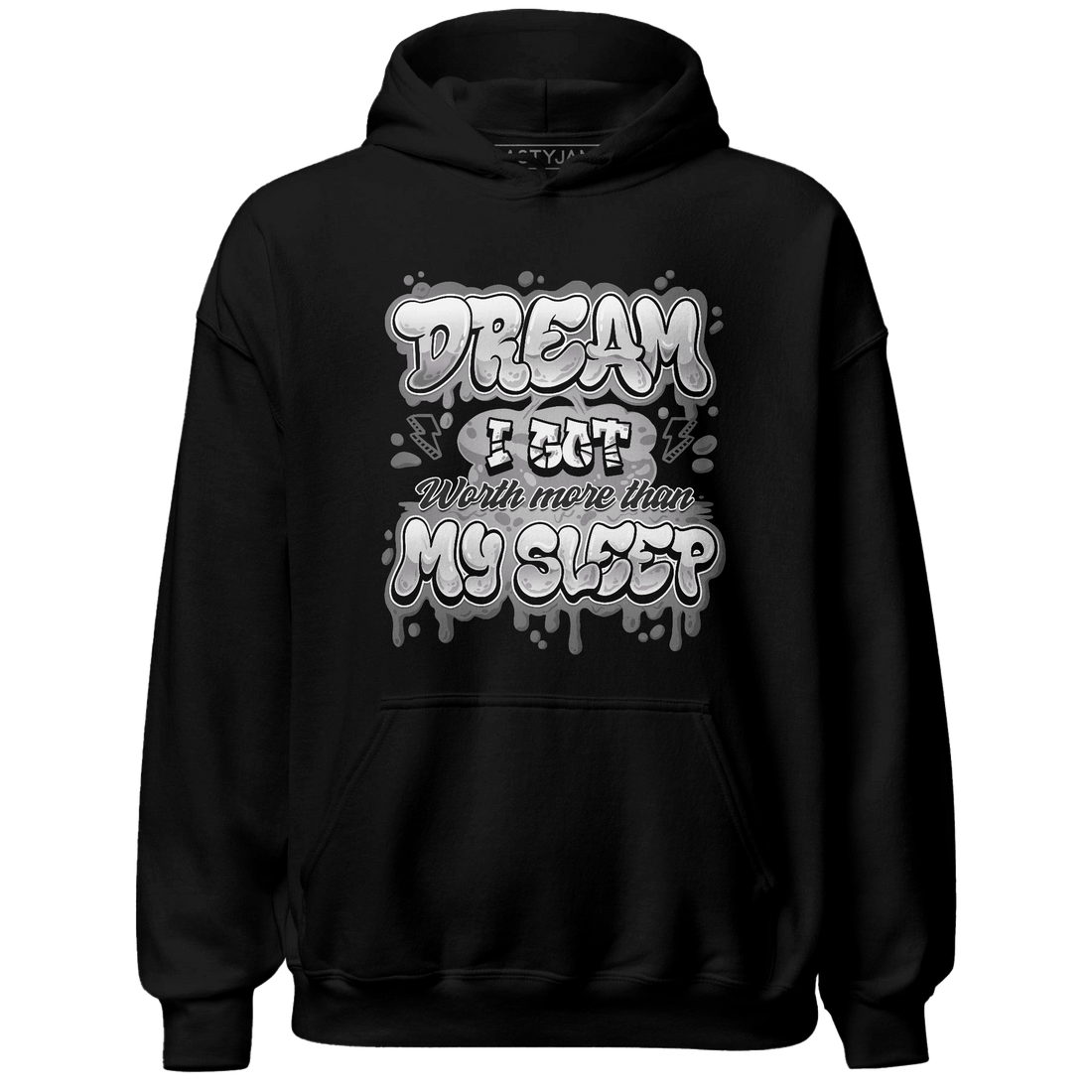 Retro High OG Black White 1s Hoodie Match Dream Over Rest - NastyJamz