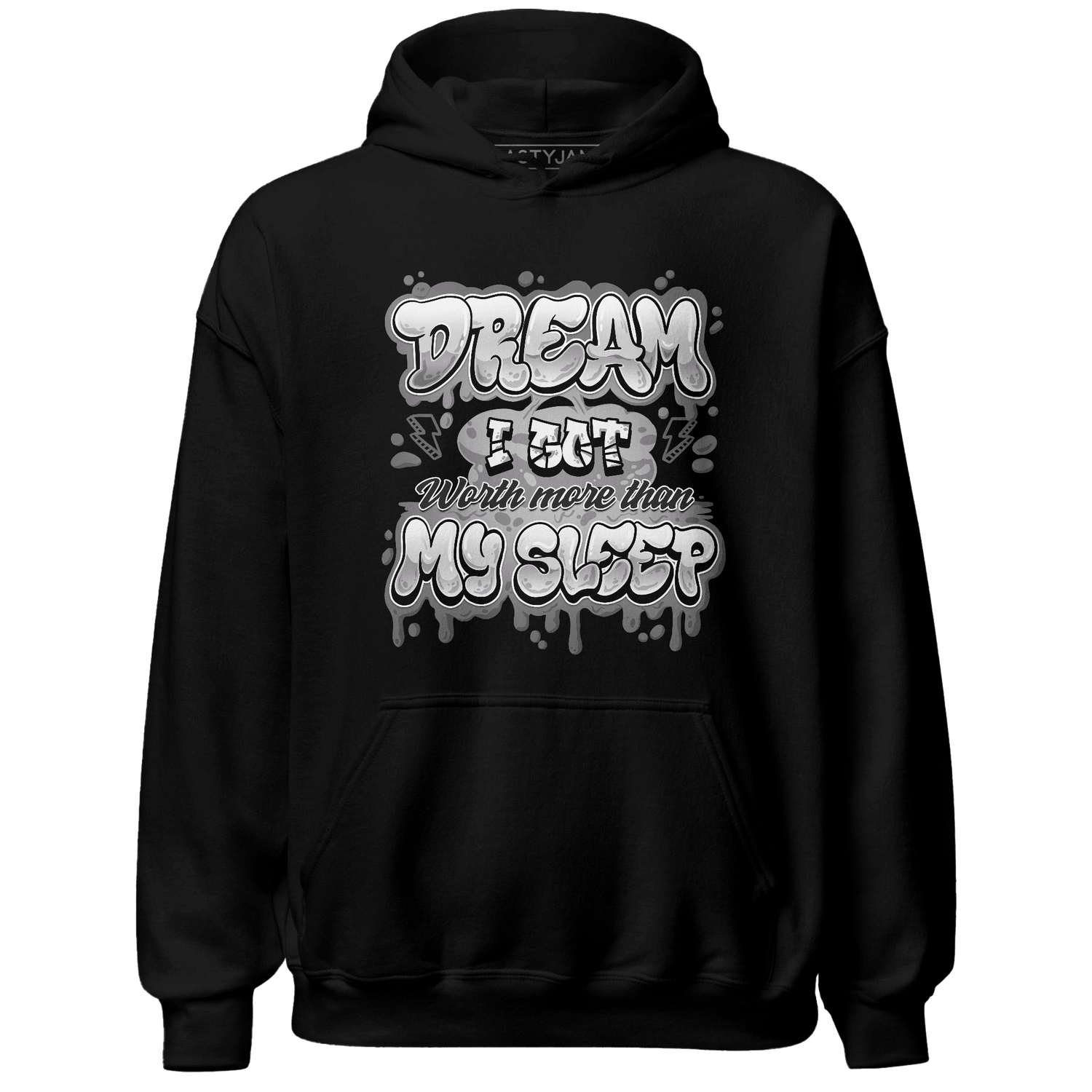 Retro High OG Black White 1s Hoodie Match Dream Over Rest - NastyJamz
