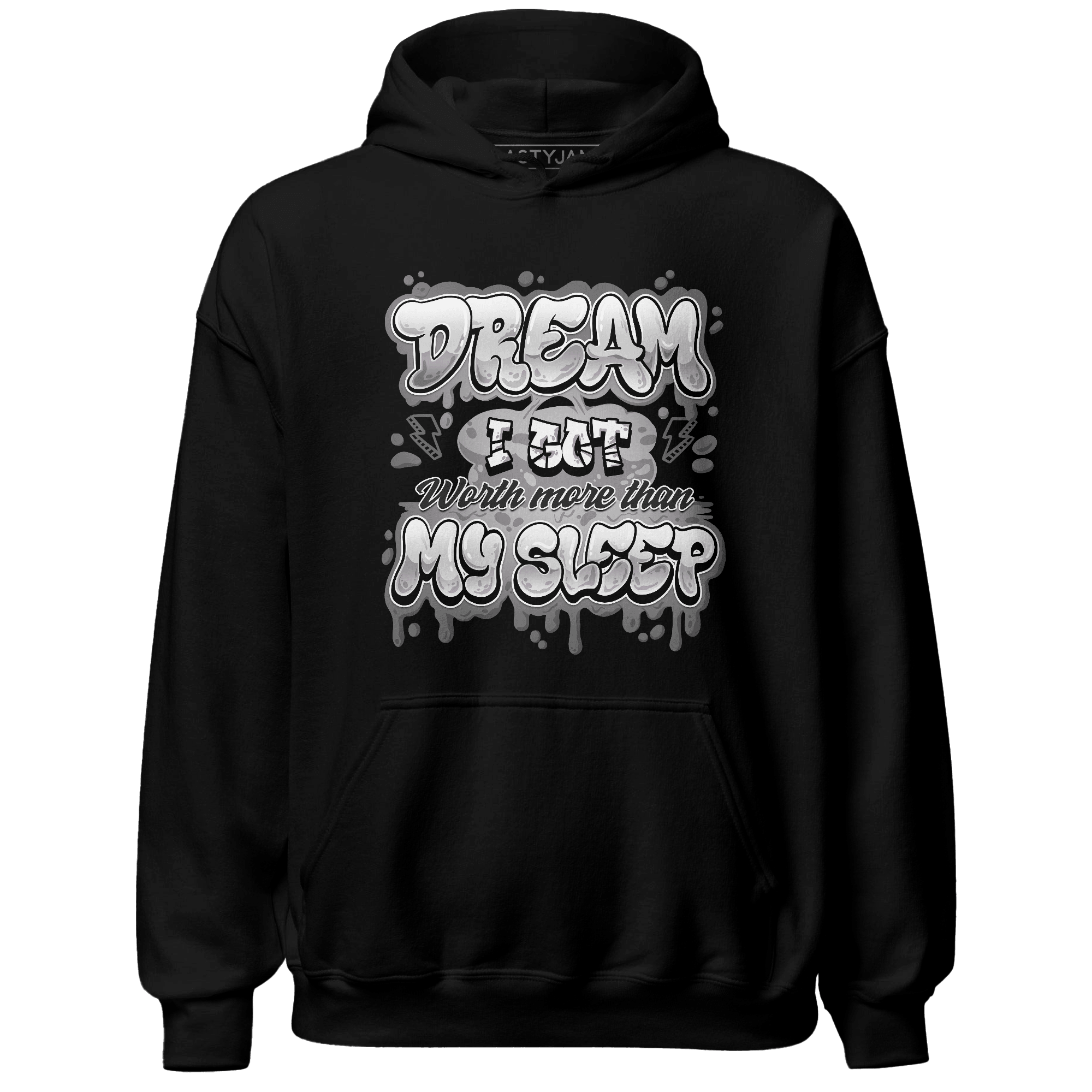 Retro High OG Black White 1s Hoodie Match Dream Over Rest - NastyJamz