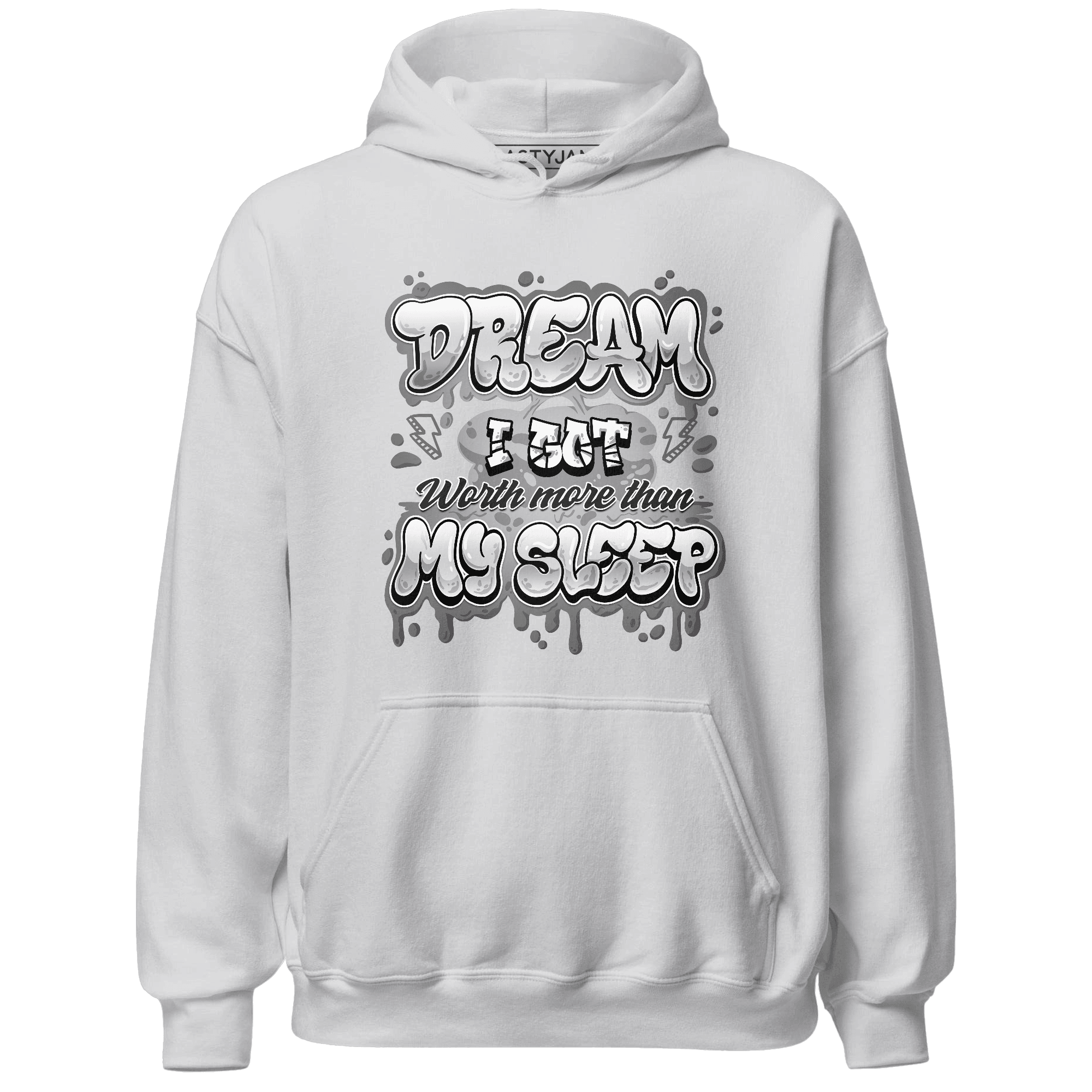 Retro High OG Black White 1s Hoodie Match Dream Over Rest - NastyJamz