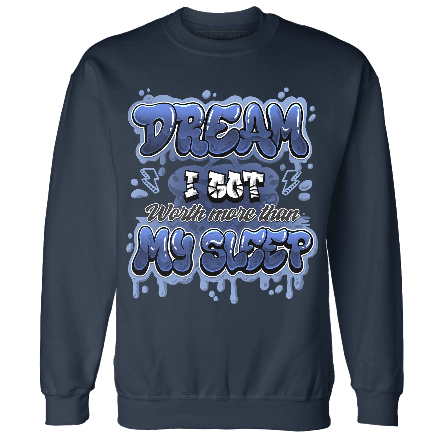 Midnight Navy 5s Sweatshirt Match Dream Over Rest - NastyJamz