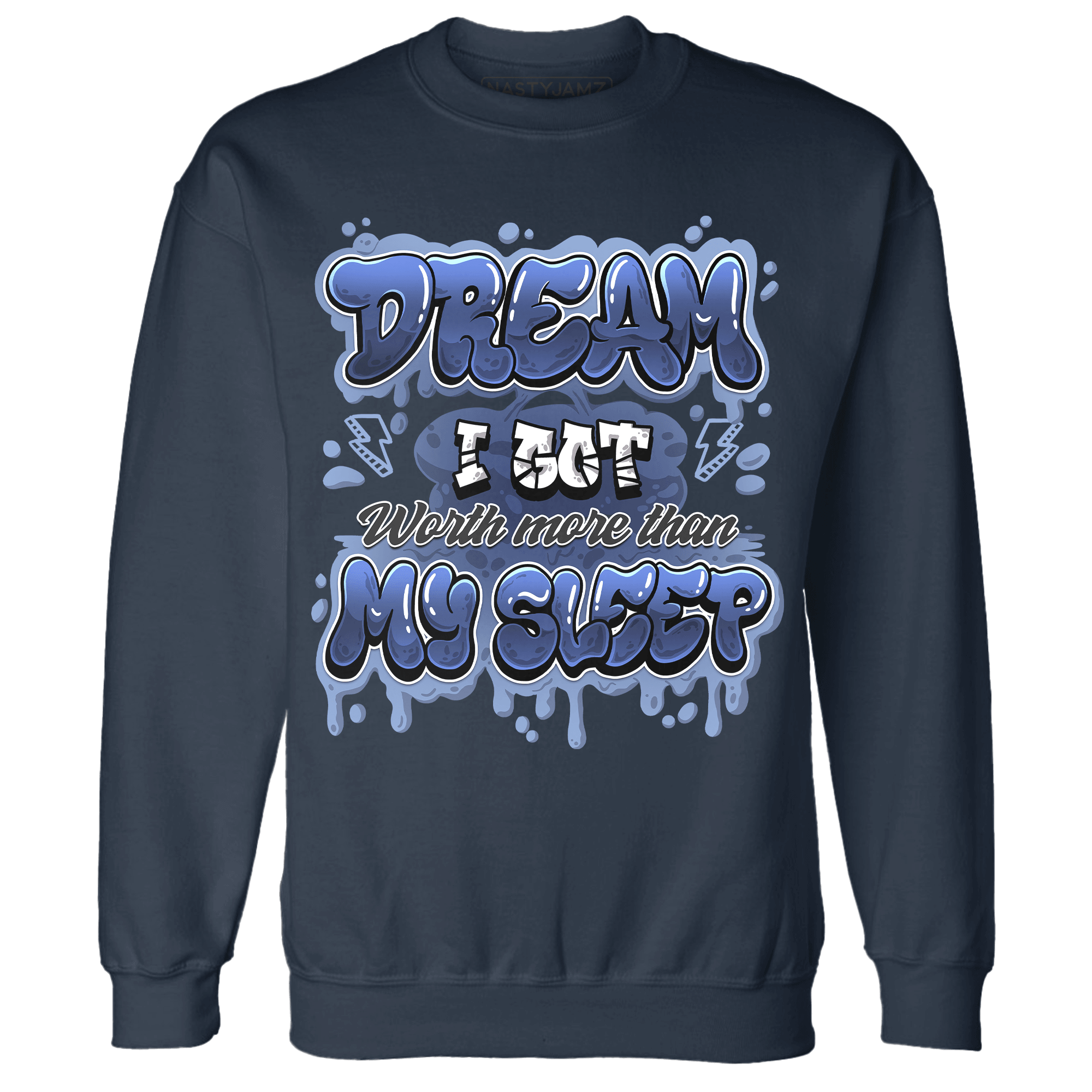 Midnight Navy 5s Sweatshirt Match Dream Over Rest - NastyJamz