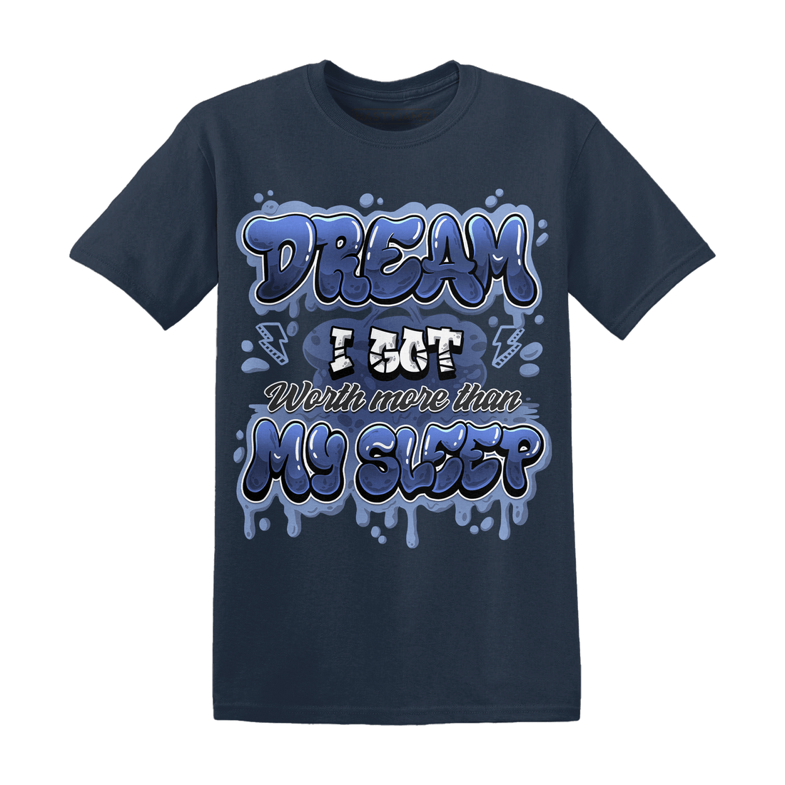 Midnight Navy 5s T Shirt Match Dream Over Rest - NastyJamz