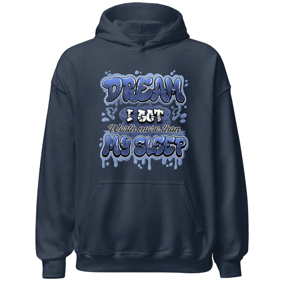 Midnight Navy 5s Hoodie Match Dream Over Rest - NastyJamz
