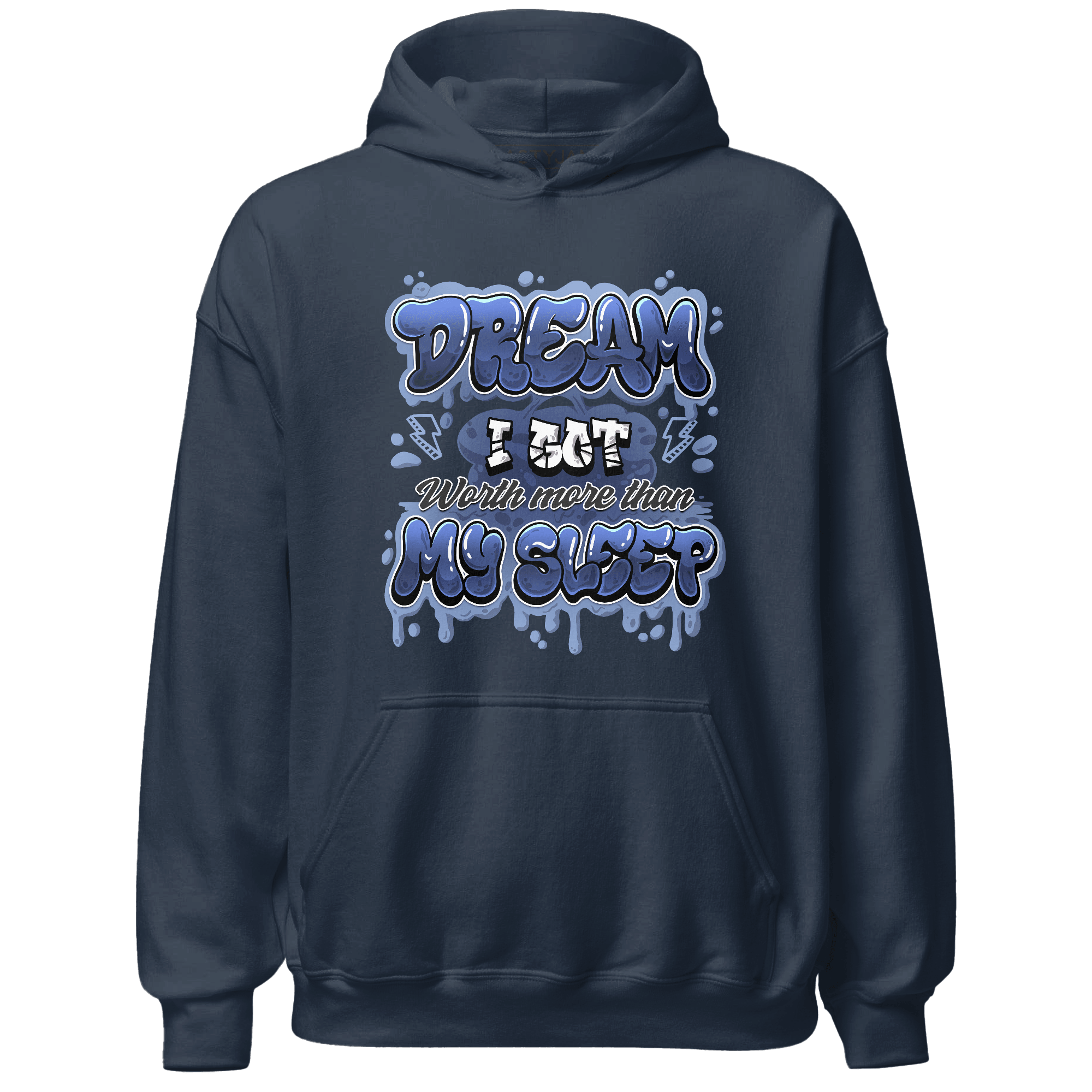 Midnight Navy 5s Hoodie Match Dream Over Rest - NastyJamz
