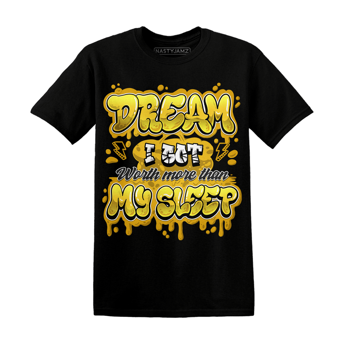 Yellow Ochre 6s T Shirt Match Dream Over Rest - NastyJamz