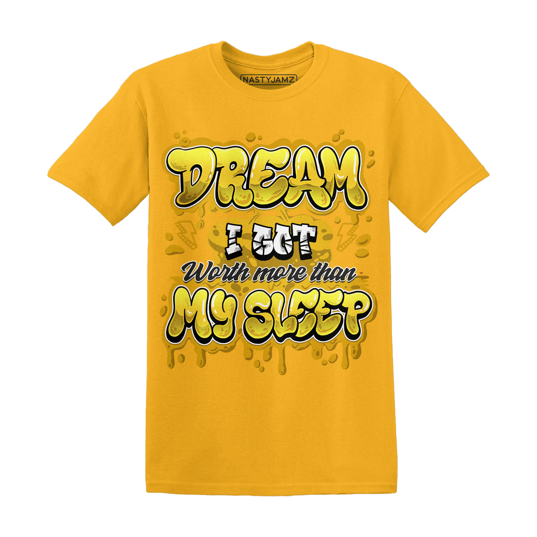 Yellow Ochre 6s T Shirt Match Dream Over Rest - NastyJamz