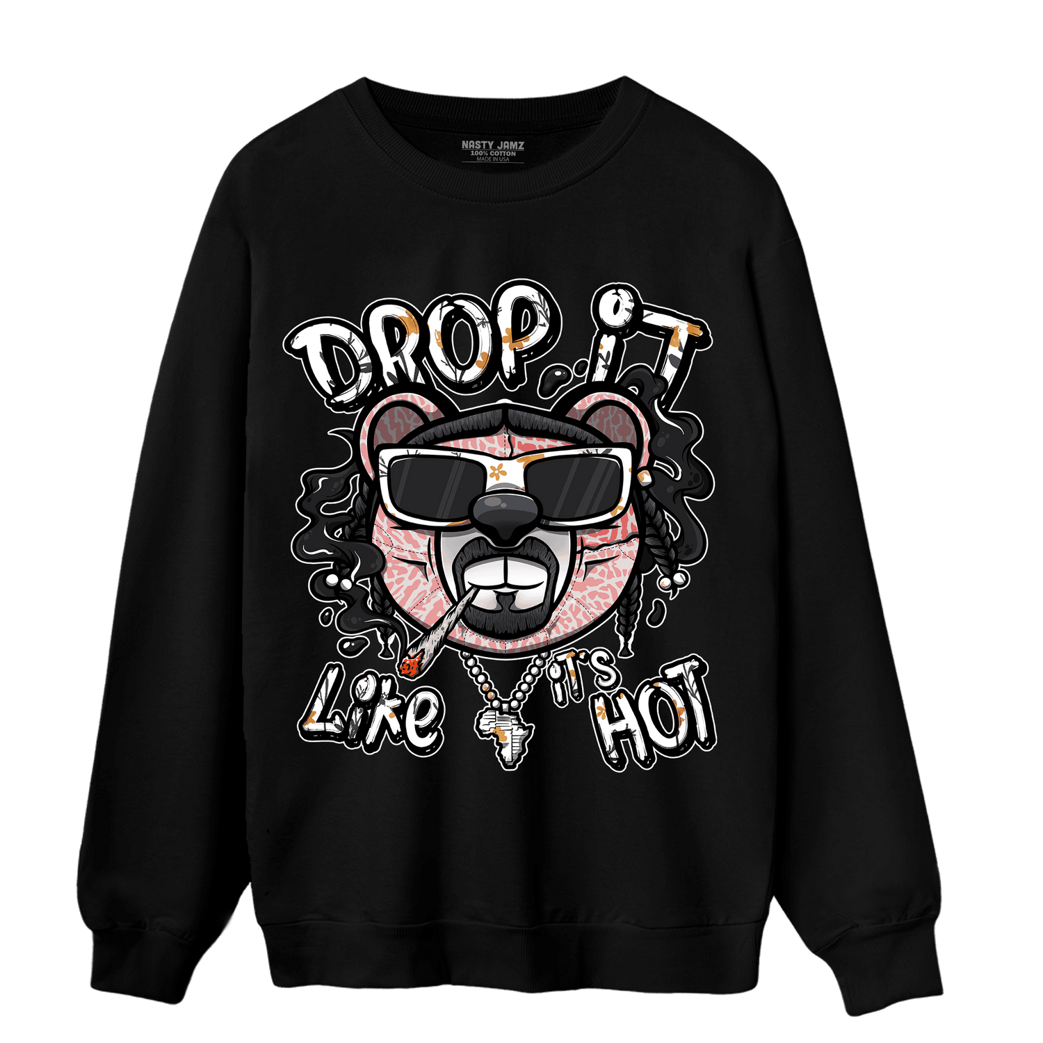 Red Stardust 3s Sweatshirt Match Drop It BER - NastyJamz