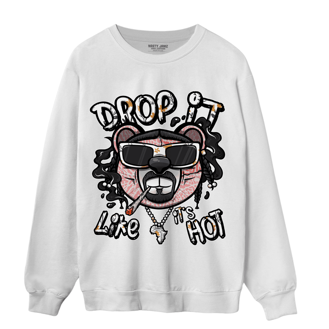 Red Stardust 3s Sweatshirt Match Drop It BER - NastyJamz