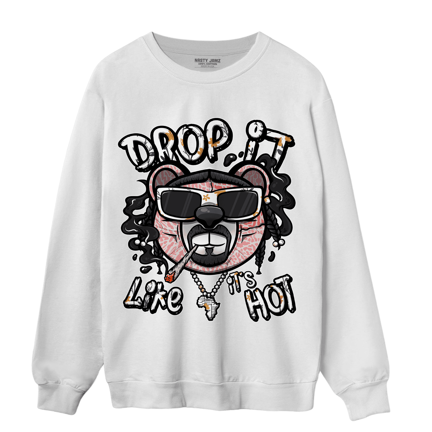 Red Stardust 3s Sweatshirt Match Drop It BER - NastyJamz