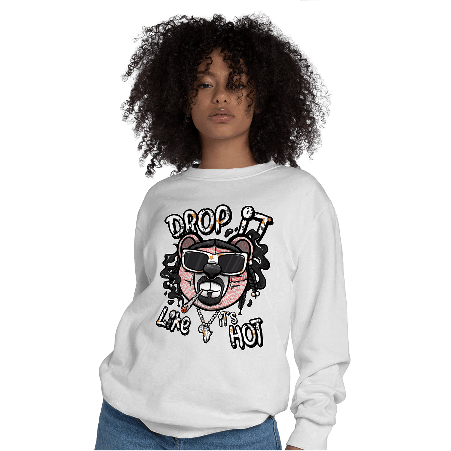 Red Stardust 3s Sweatshirt Match Drop It BER - NastyJamz