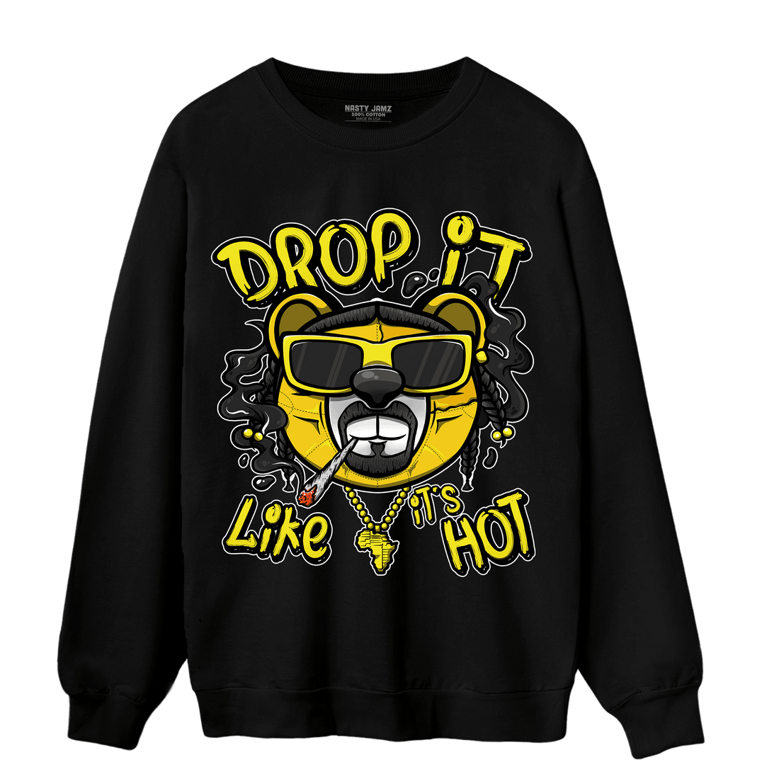 Vivid Sulfur 4s Sweatshirt Match Drop It BER - NastyJamz