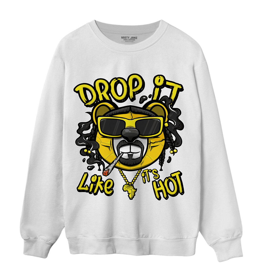 Vivid Sulfur 4s Sweatshirt Match Drop It BER - NastyJamz