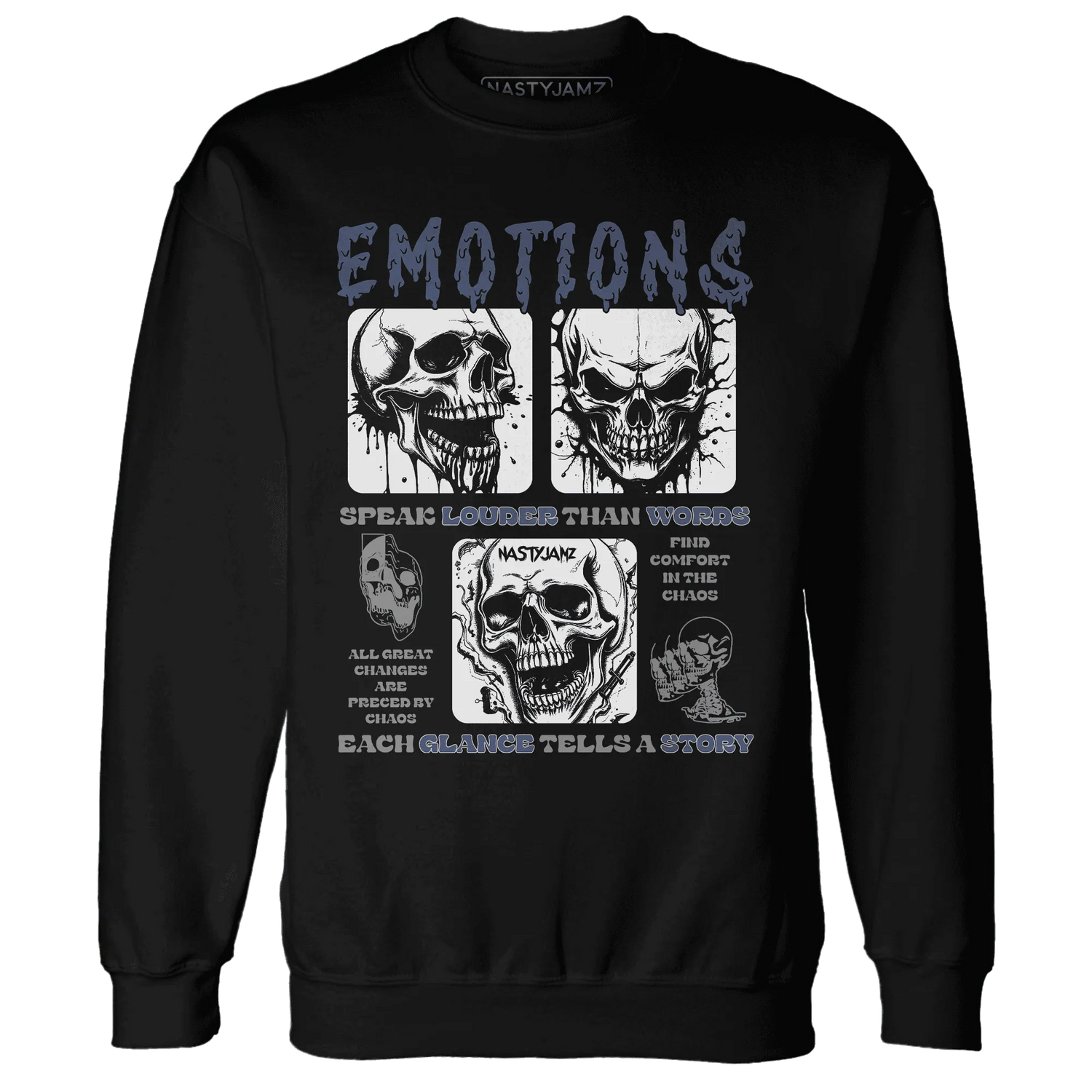 NastyJamz-Low-Diffused-Blue-11s-Sweatshirt-Match-Emotions-Skull