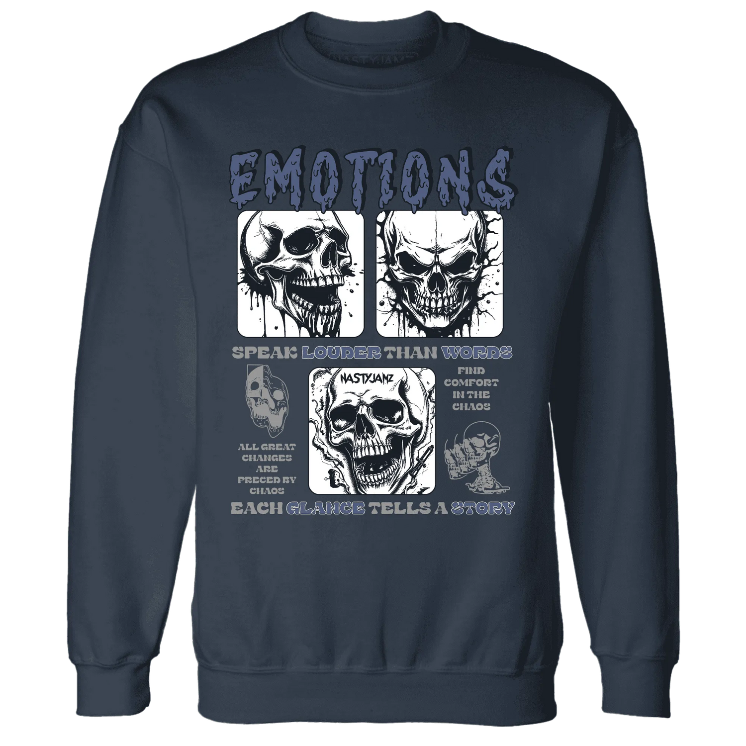 NastyJamz-Low-Diffused-Blue-11s-Sweatshirt-Match-Emotions-Skull