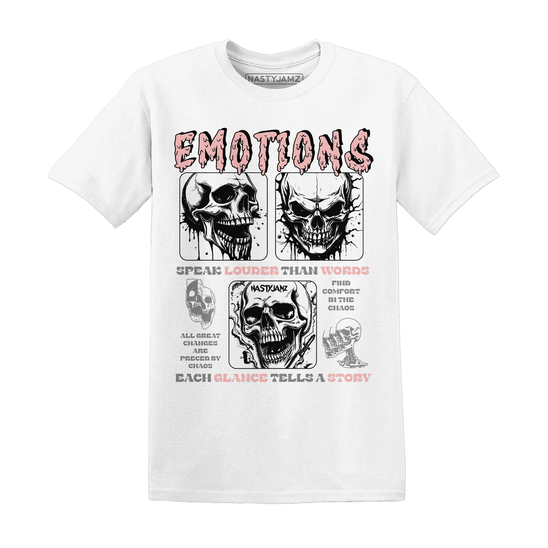 NastyJamz-Low-Legend-Pink-11s-T-Shirt-Match-Emotions-Skull