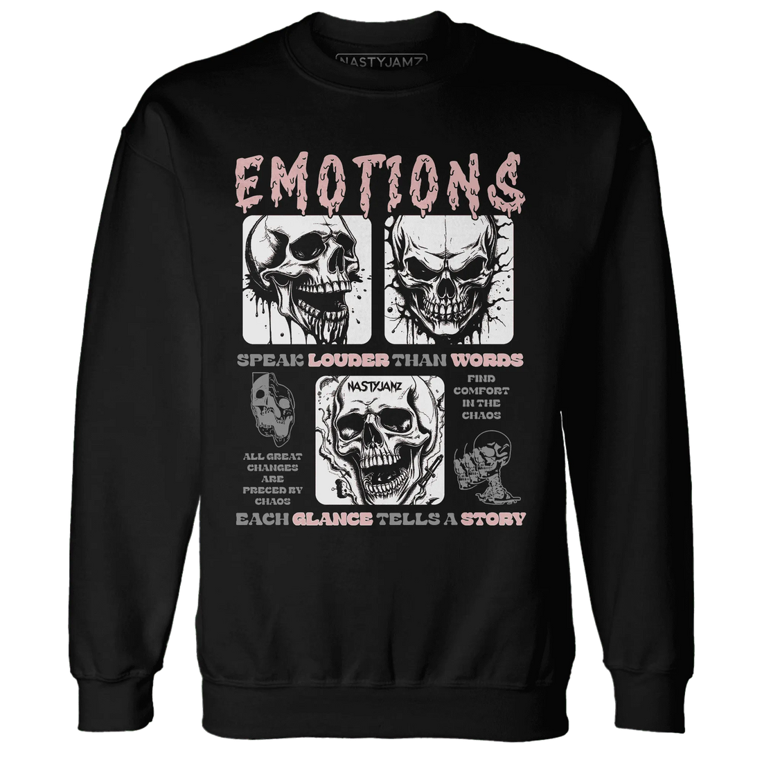 NastyJamz-Low-Legend-Pink-11s-Sweatshirt-Match-Emotions-Skull