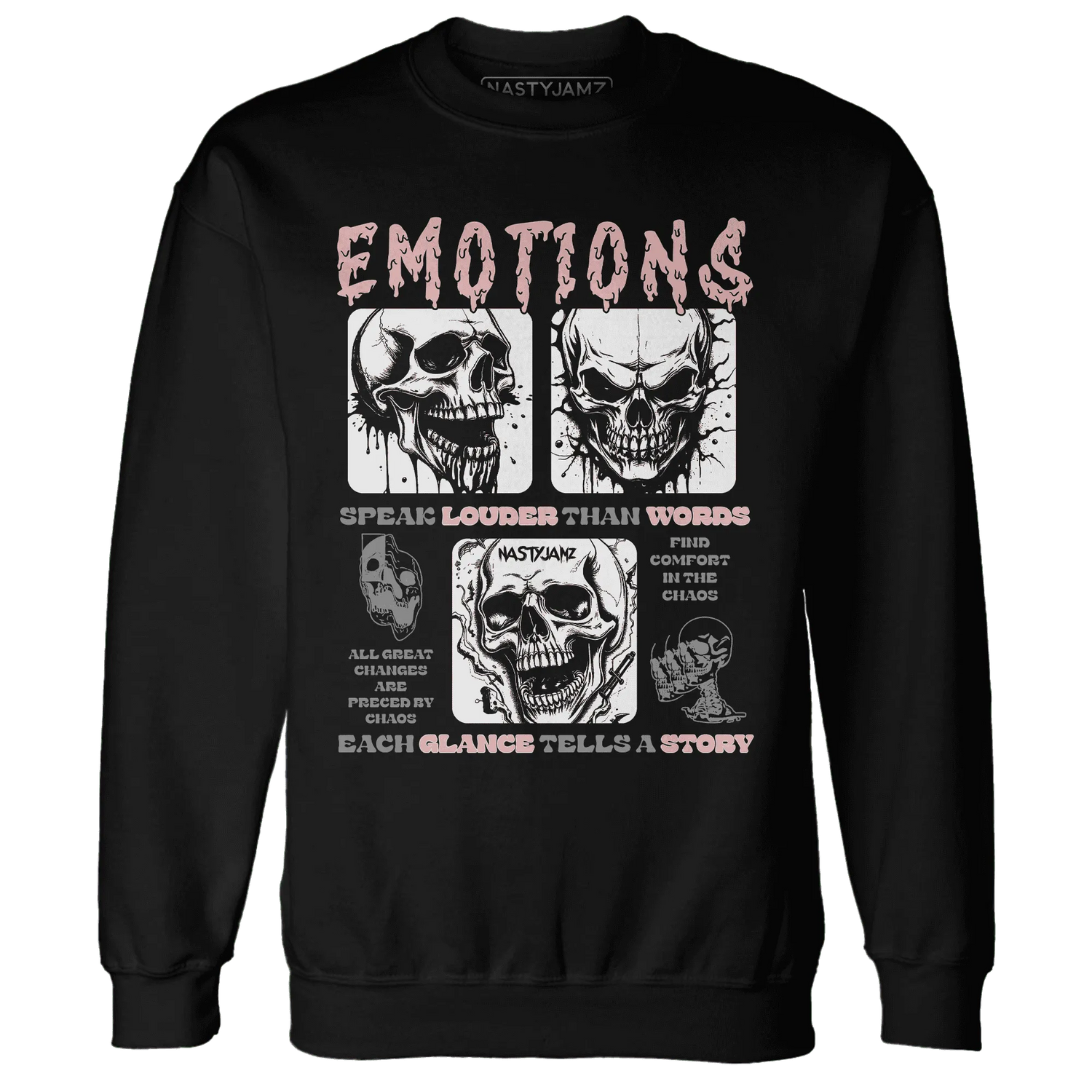 NastyJamz-Low-Legend-Pink-11s-Sweatshirt-Match-Emotions-Skull