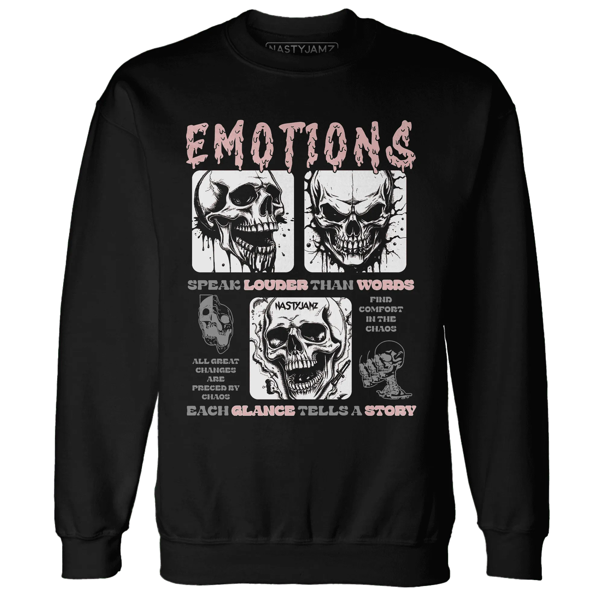 NastyJamz-Low-Legend-Pink-11s-Sweatshirt-Match-Emotions-Skull