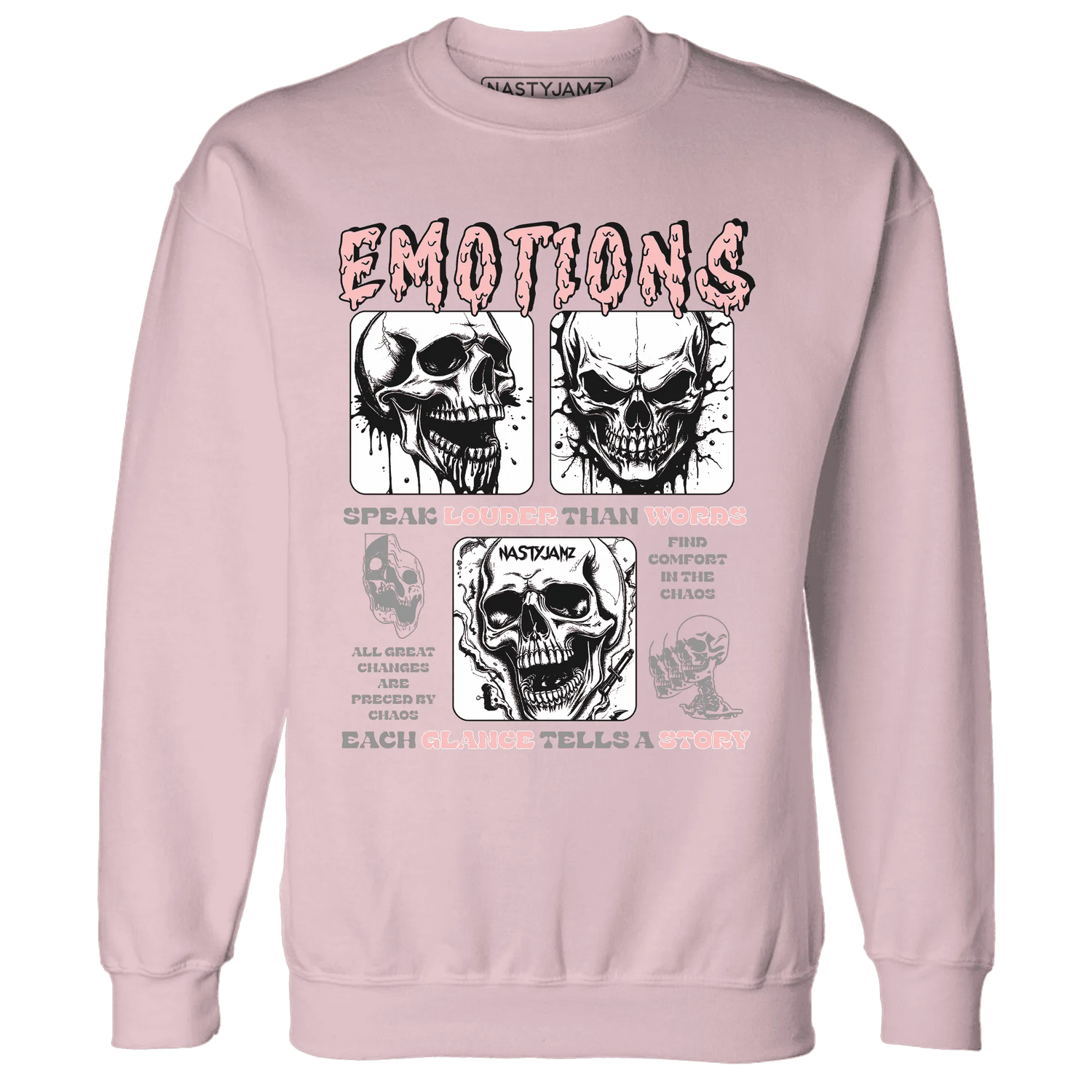 Low-Legend-Pink-11s-NastyJamz-Sweatshirt-Match-Emotions-Skull
