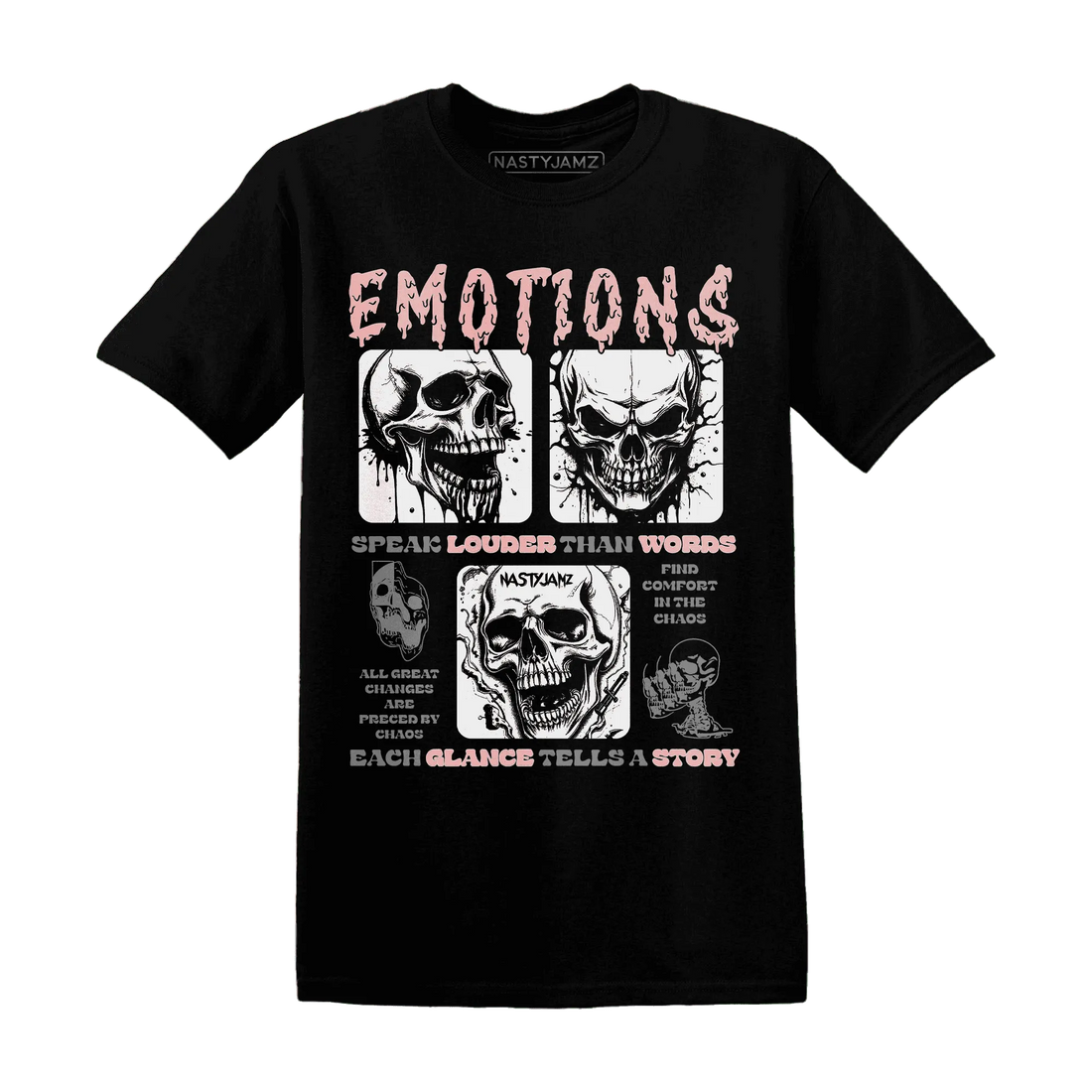 NastyJamz-Low-Legend-Pink-11s-T-Shirt-Match-Emotions-Skull