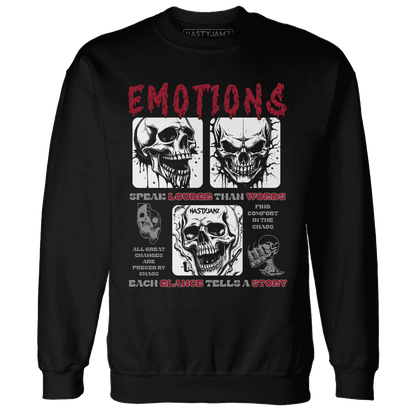 NastyJamz-Retro-Red-Taxi-12s-Sweatshirt-Match-Emotions-Skull
