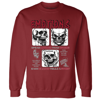 NastyJamz-Retro-Red-Taxi-12s-Sweatshirt-Match-Emotions-Skull