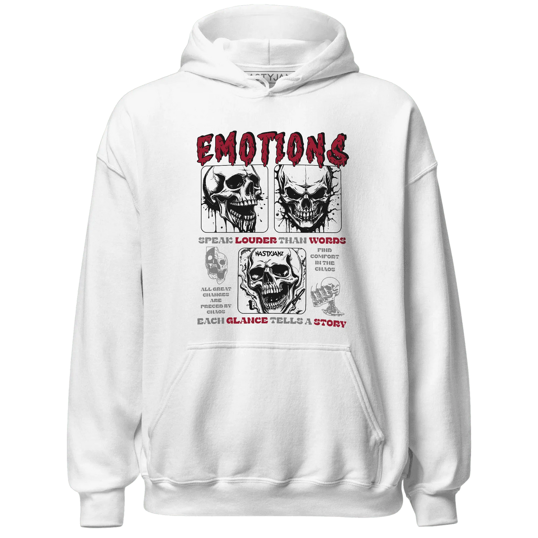 NastyJamz-Retro-Red-Taxi-12s-Hoodie-Match-Emotions-Skull