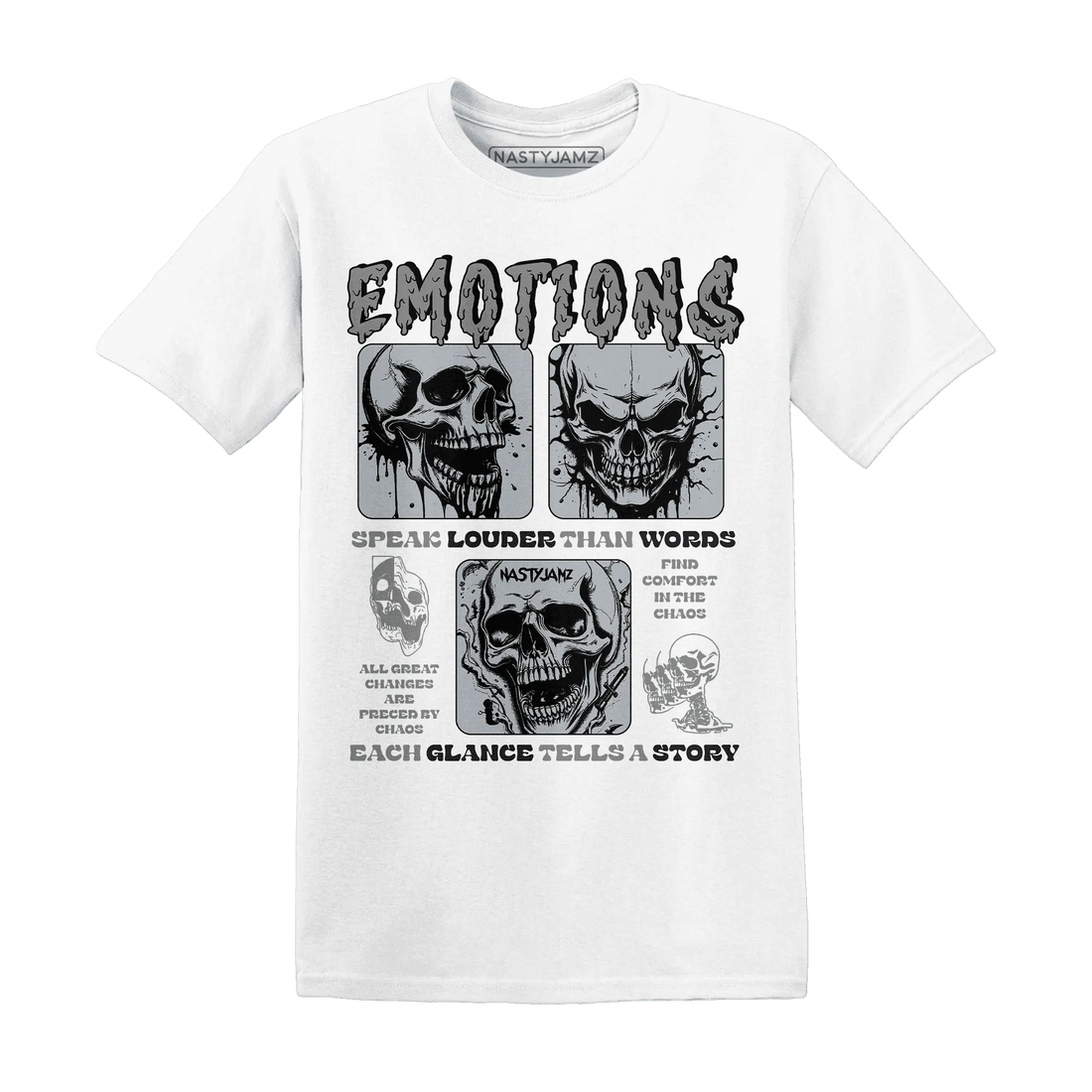 NastyJamz-Wolf-Grey-12s-T-Shirt-Match-Emotions-Skull