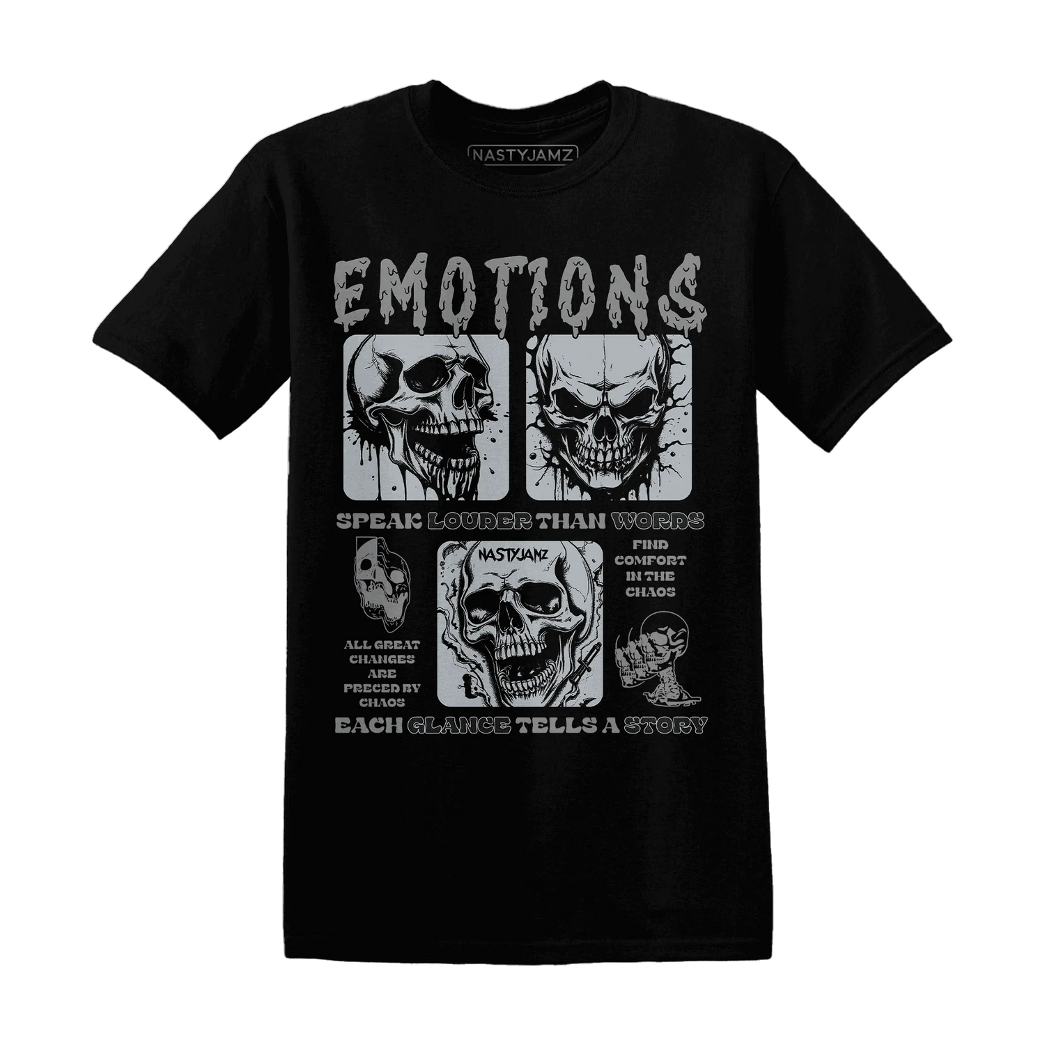 NastyJamz-Wolf-Grey-12s-T-Shirt-Match-Emotions-Skull