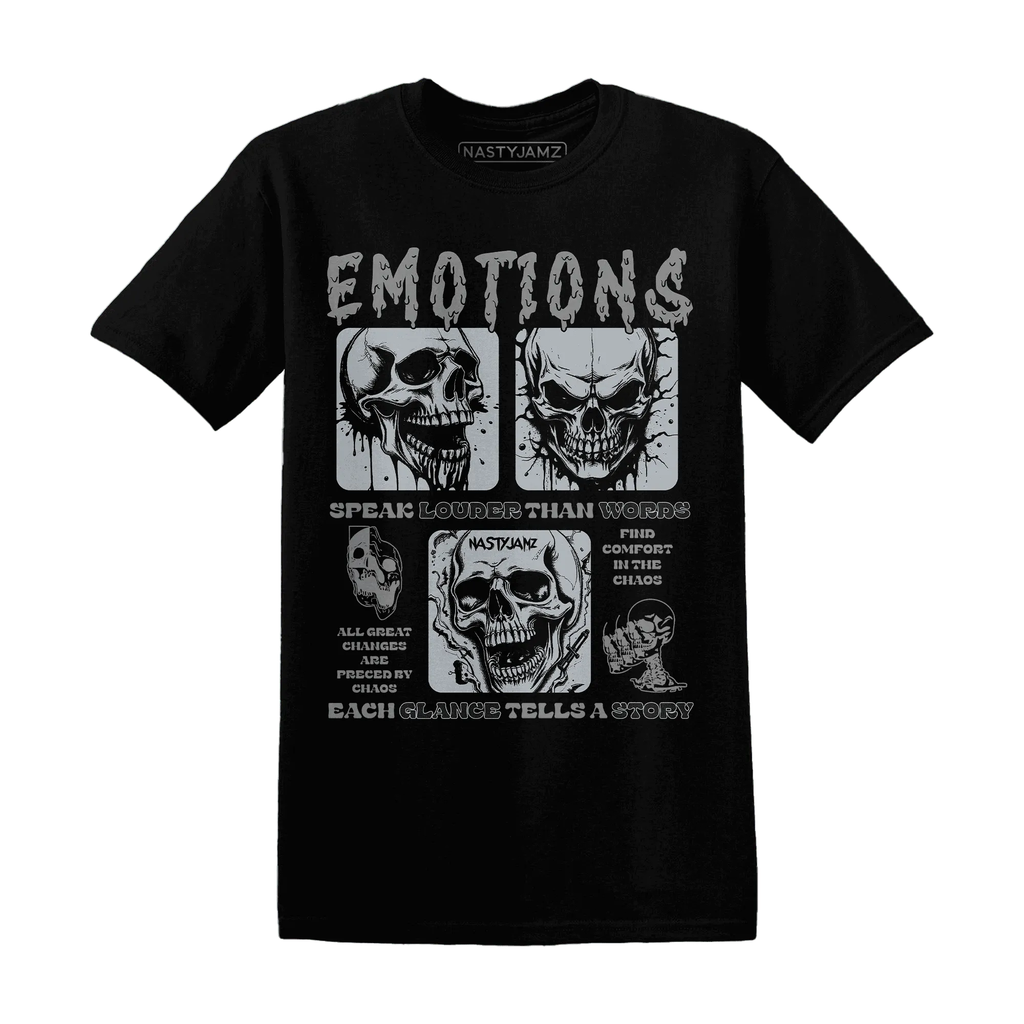 NastyJamz-Wolf-Grey-12s-T-Shirt-Match-Emotions-Skull