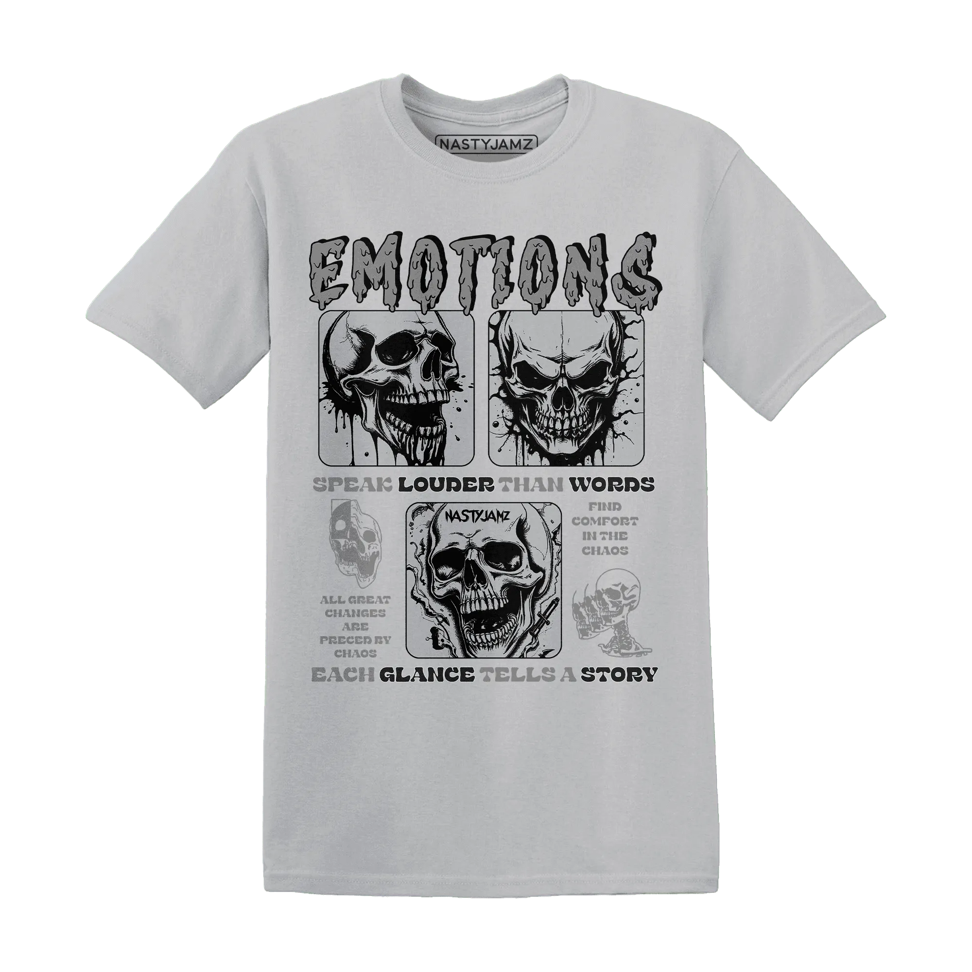 NastyJamz-Wolf-Grey-12s-T-Shirt-Match-Emotions-Skull