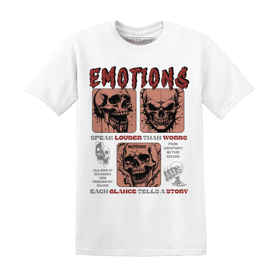 Dune-Red-13s-NastyJamz-T-Shirt-Match-Emotions-Skull