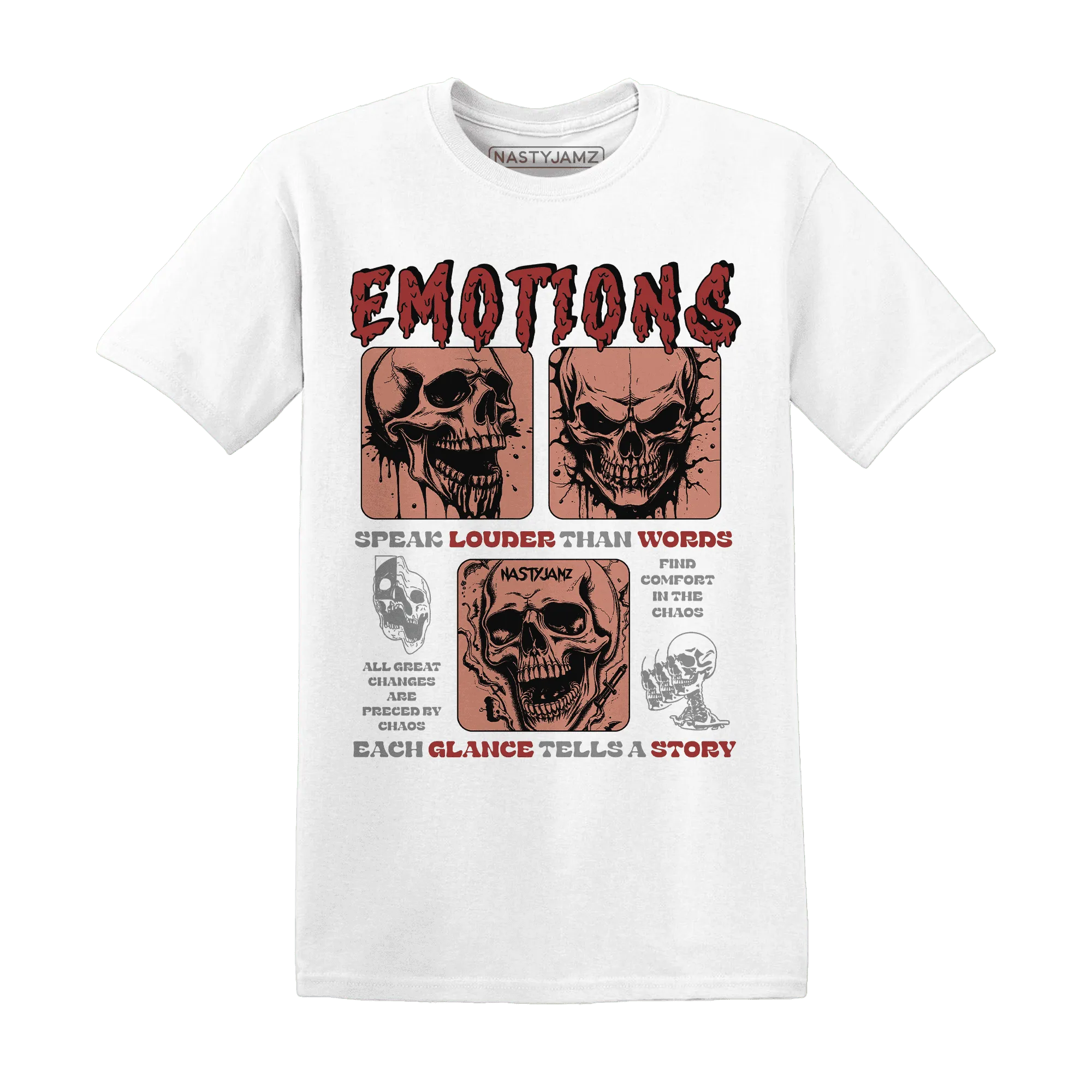 Dune-Red-13s-NastyJamz-T-Shirt-Match-Emotions-Skull