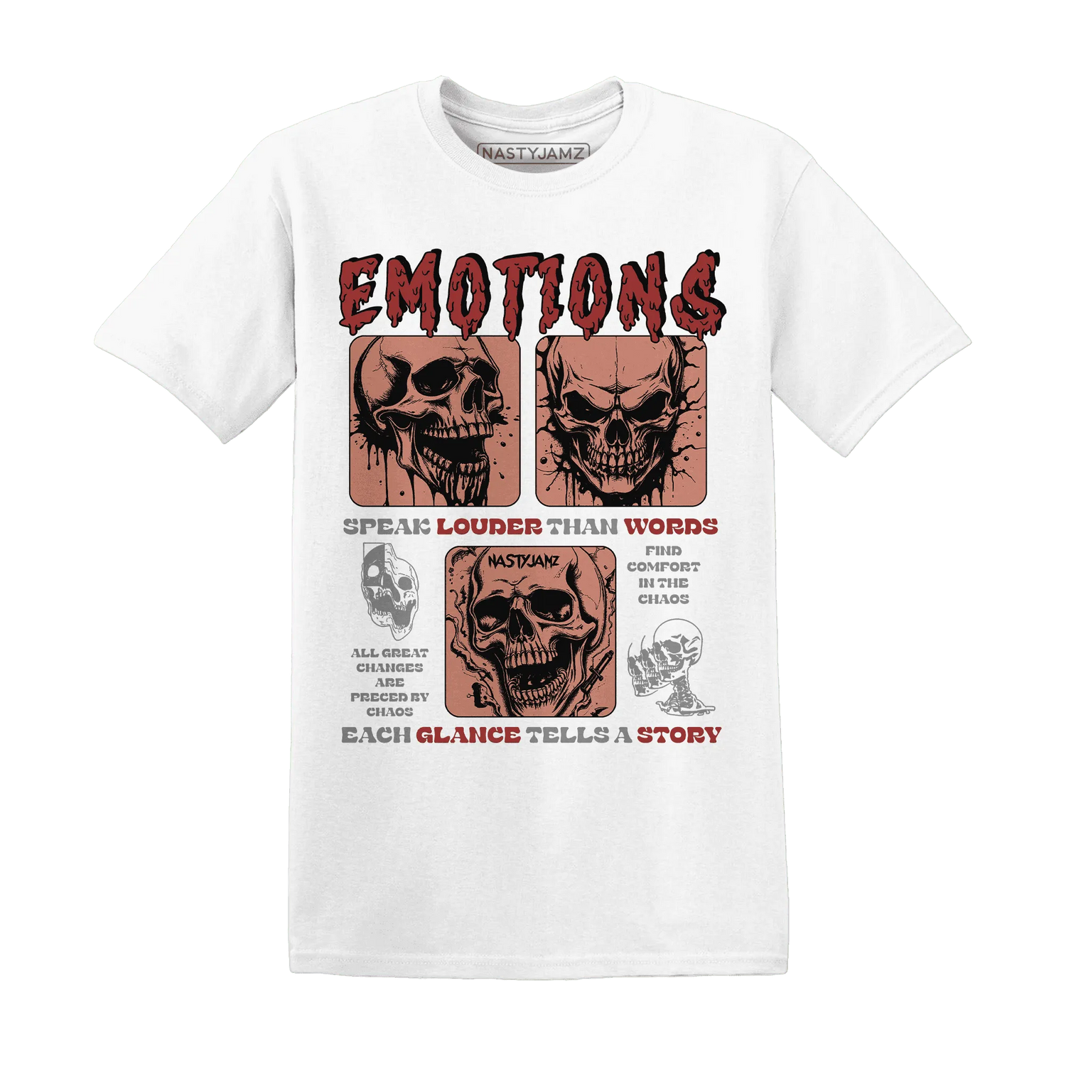 NastyJamz-Dune-Red-13s-T-Shirt-Match-Emotions-Skull