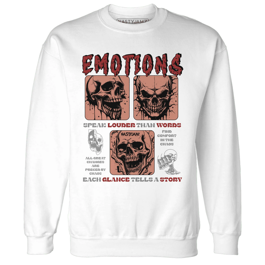 Dune-Red-13s-NastyJamz-Sweatshirt-Match-Emotions-Skull