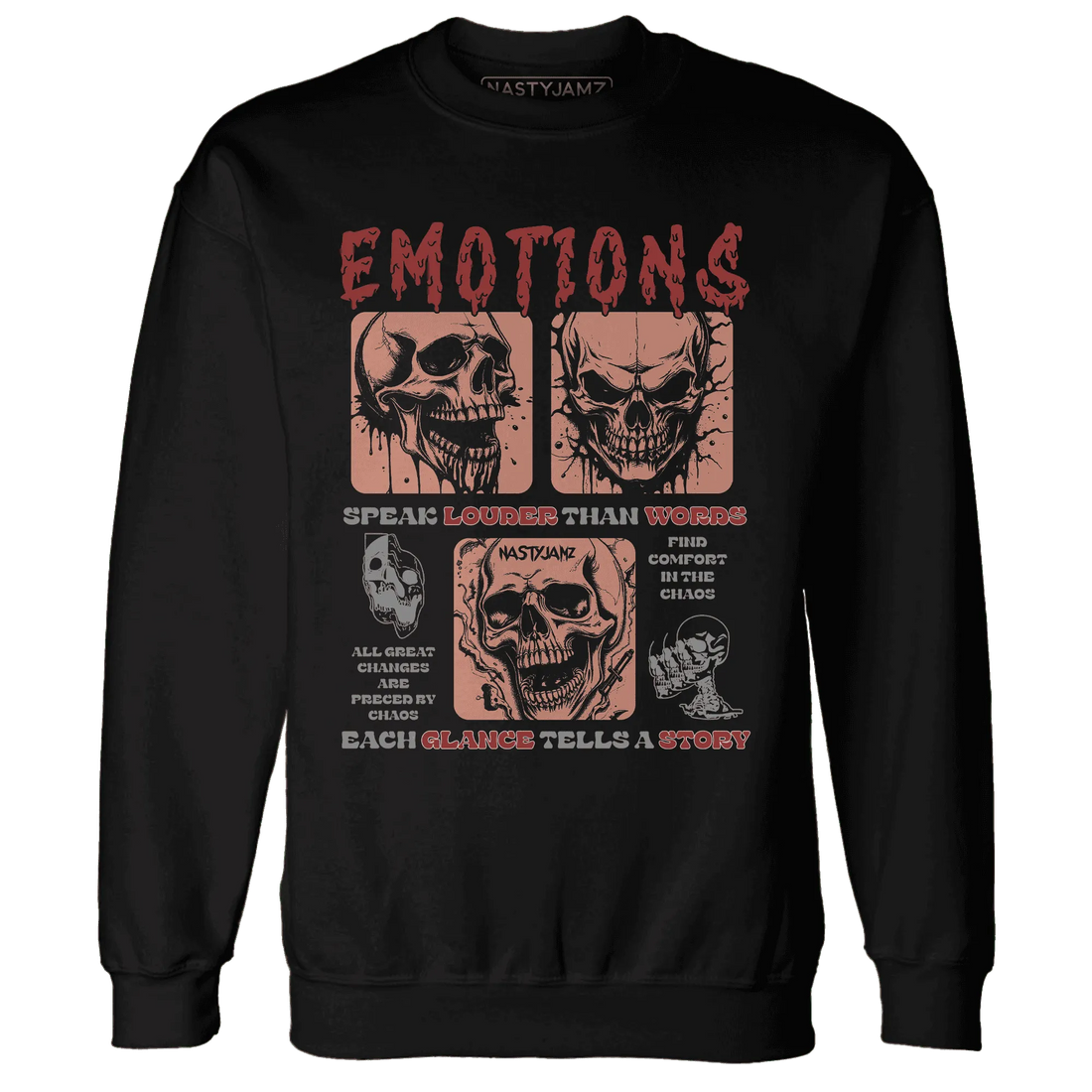 Dune-Red-13s-NastyJamz-Sweatshirt-Match-Emotions-Skull