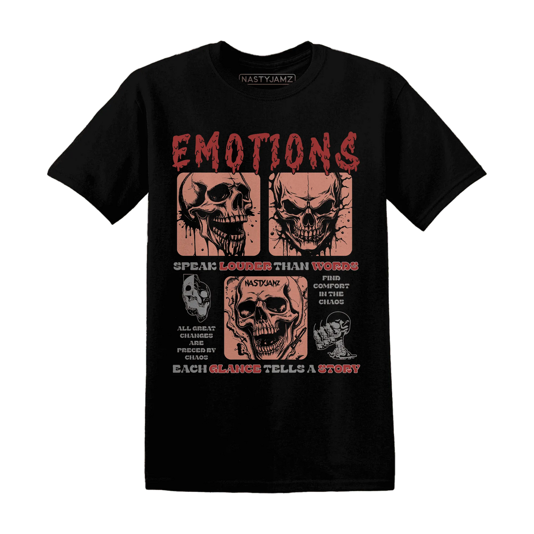 Dune-Red-13s-NastyJamz-T-Shirt-Match-Emotions-Skull