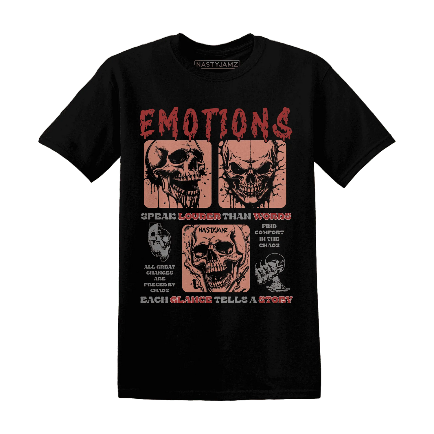 Dune-Red-13s-NastyJamz-T-Shirt-Match-Emotions-Skull