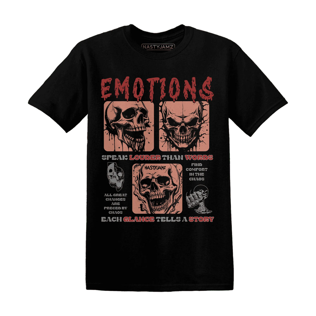 NastyJamz-Dune-Red-13s-T-Shirt-Match-Emotions-Skull