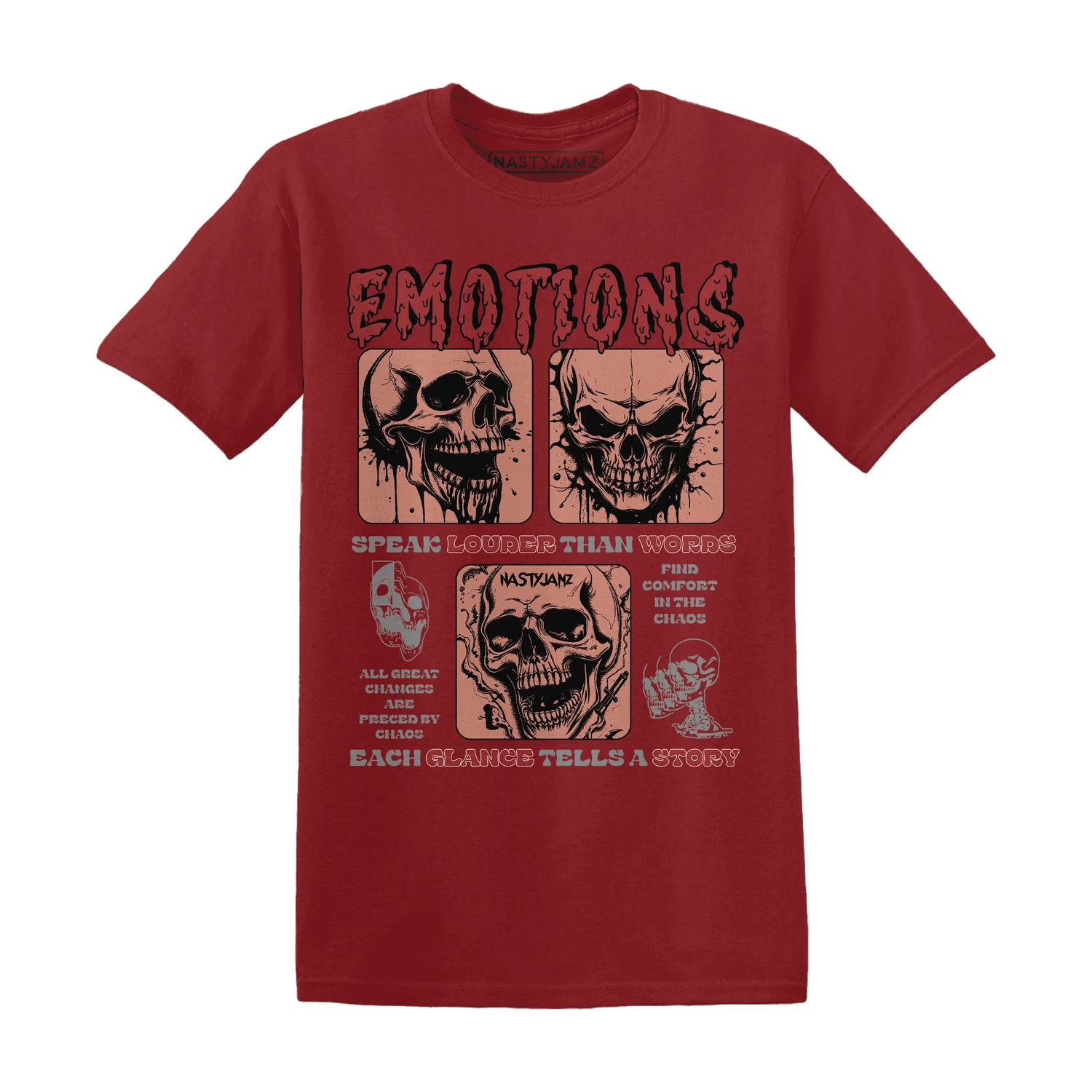 NastyJamz-Dune-Red-13s-T-Shirt-Match-Emotions-Skull